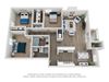 3 bed 2 bath C1 floor plan 3 bed 2 bath C1 floor plan at Spalding Vue, Peachtree Corners, Georgia 30092